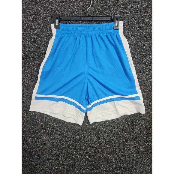 Spalding Medium Blue and White Men's Shorts Basketball Athletic Running Gym NWOT - Picture 2 of 8
